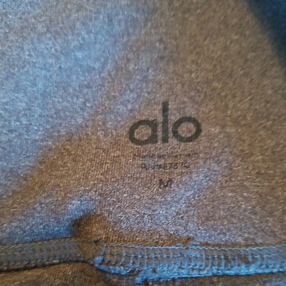Alo Yoga High-Waist Moto Legging Gray Size Medium M athleisure - Picture 6 of 7